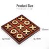 XO Tic Tac Toe Casual Puzzle Game - Wooden Tabletop Toy