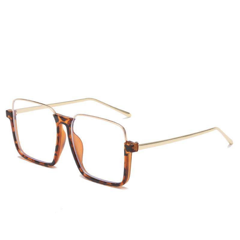 

Sunglasses Women Men Oversize New Luxury Brand Design Retro Travel Drive Semi-Rimless Square Frame Vintage Sun Glasses Unisex