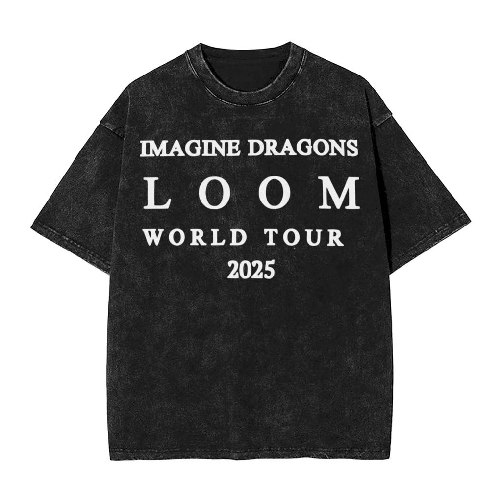 Damen Herren Imagine Dragons T-Shirt Grafikdruck Baumwolle Gewaschen Lässige T-Shirts