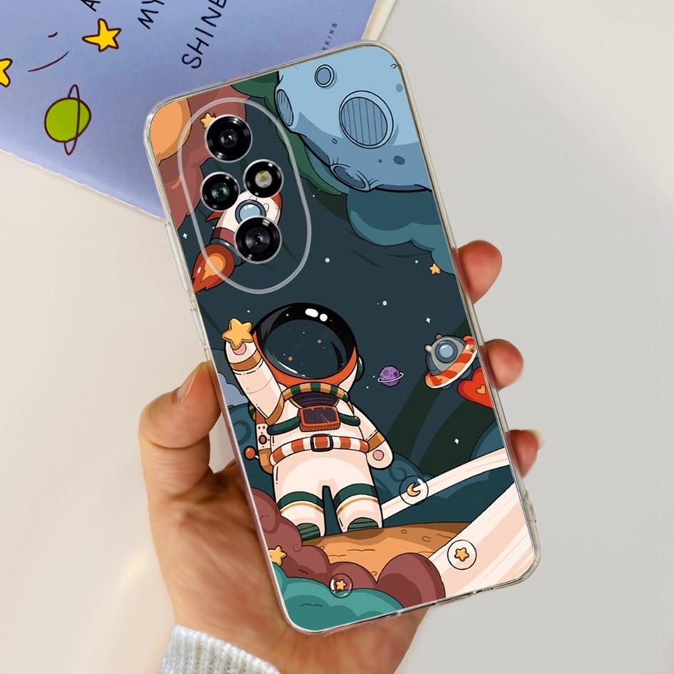 For Huawei Honor 200 Pro 5G Case New Stylish Flower Slim Soft Clear Silicone Phone Cover For Honor 200 Pro Bumper Honor200 Coque