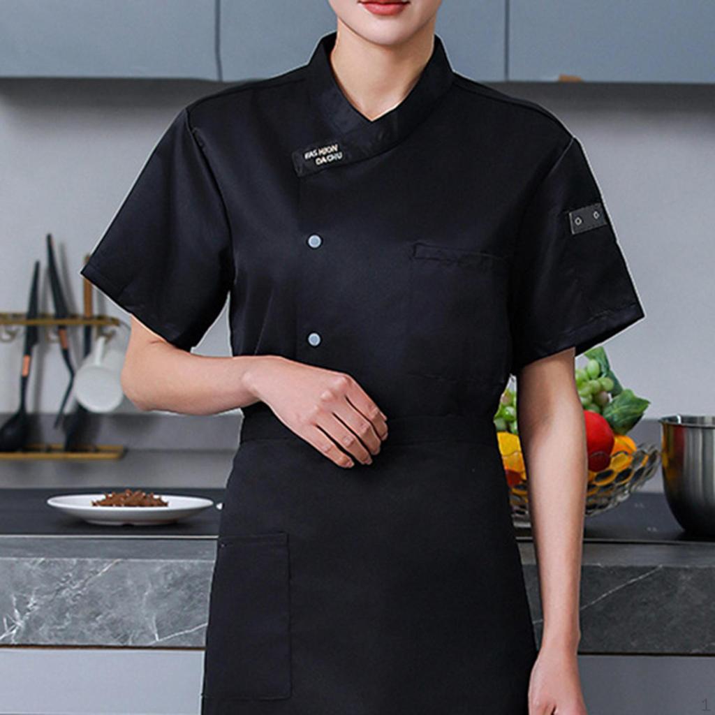 Chef Coat Jacket Apparel Clothes for Restaurant Culinary School Kitchen Hotel