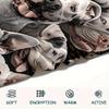 1Pc Pitbull Yorkshire Print Flannel Blanket, High quality Comfortable for All Seasons, Home Decor, Warmth and Comfort, Perfect for Christmas Gifts