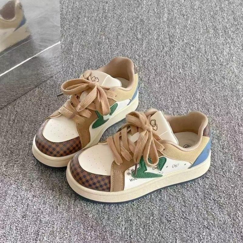 Platform White Shoes Star Niche Casual Bread Shoes Autumn New Versatile Women's Sports Shoes