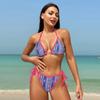 Vintage plážová dovolenka plavky plavky ženy bez chrbtovej trojhroté plavky hulu sexy bikiny jemné šitie v rôznych farbách plážové oblečenie
