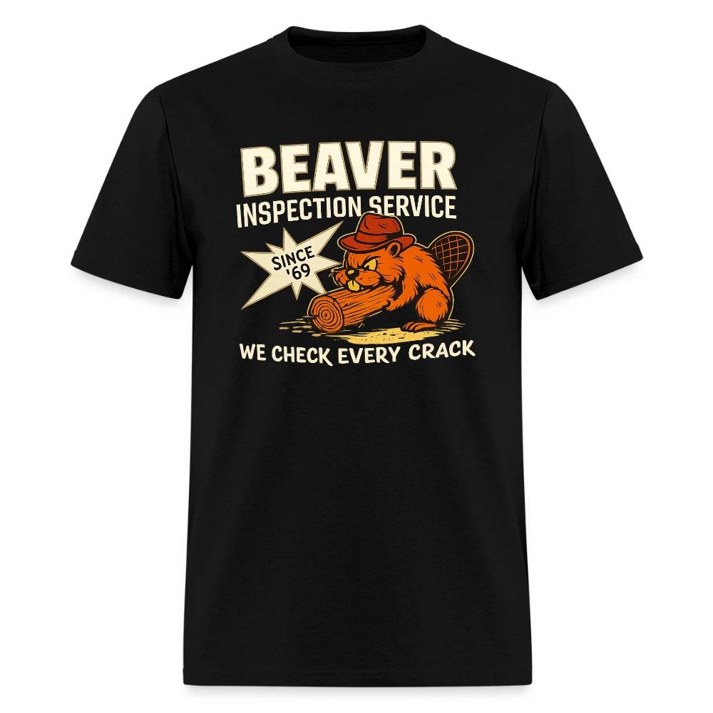 Beaver Inspection Service 100% Cotton T-shirt Mens Tees Top – Funny Adult Humor Tee S