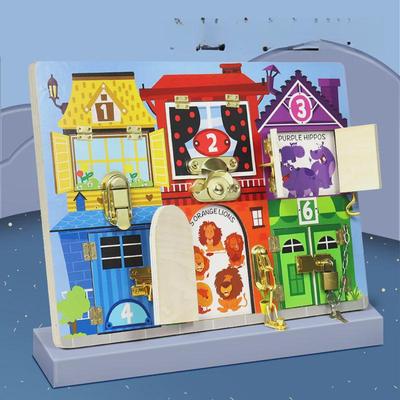 Montessori Educational Busy Board for Early Learning Kids