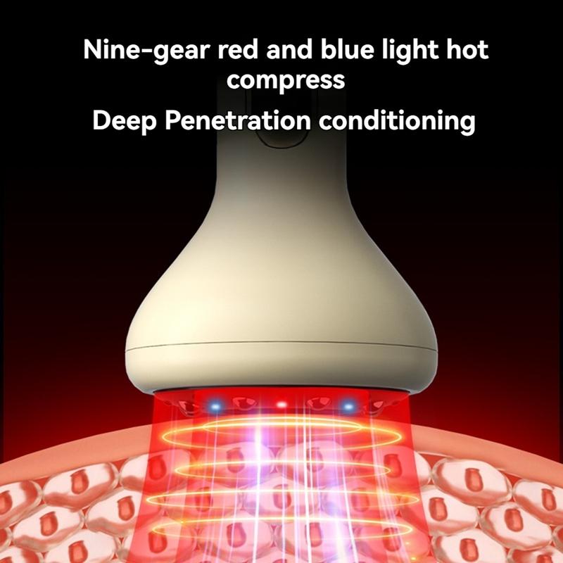 Electric Cupping EMS Microcurrent Meridian Brush Vacuum Cans Fat Burning Slimming Guasha Red Light Warm Moxibustion Massage