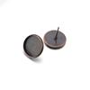 20pcs/Lot 6 8 10 12 20mm Cabochon Base Earring Studs Base DIY Earrings Blank Earring Base Cabochon Cameo For Jewelry Making