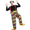 Smiffys Men's Clown Hoop Detail Costume