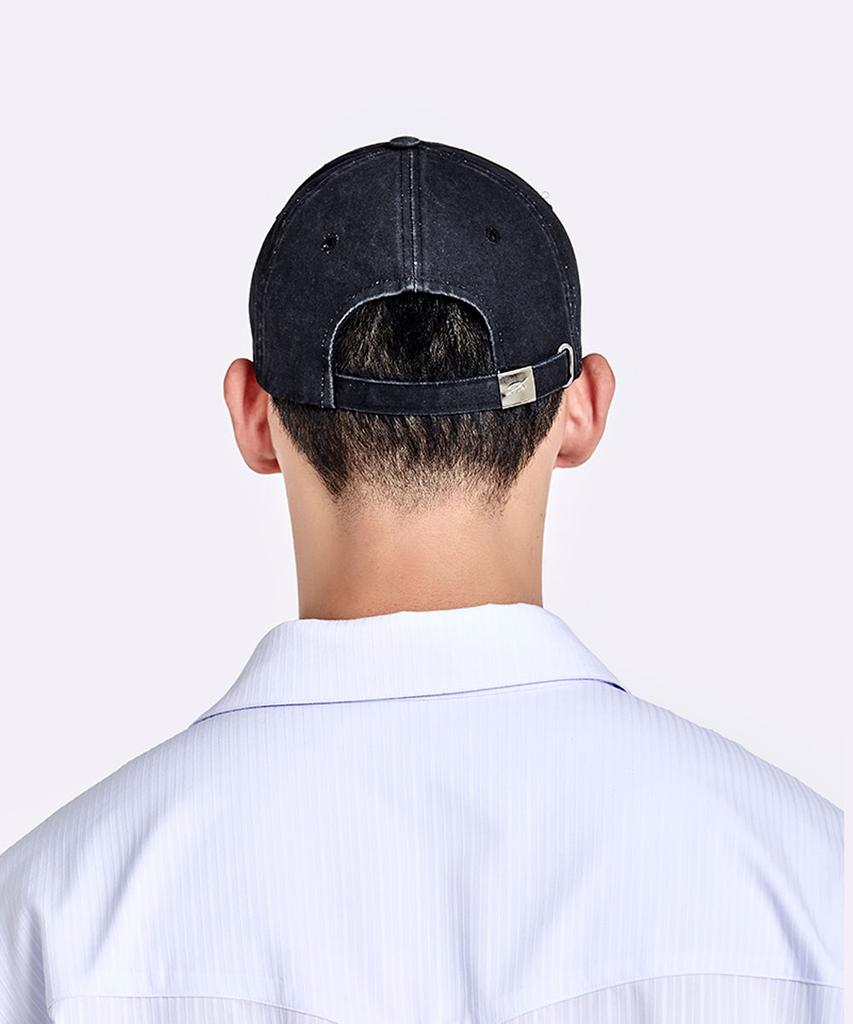 51Peosenteu Washed Logo Cap - Black