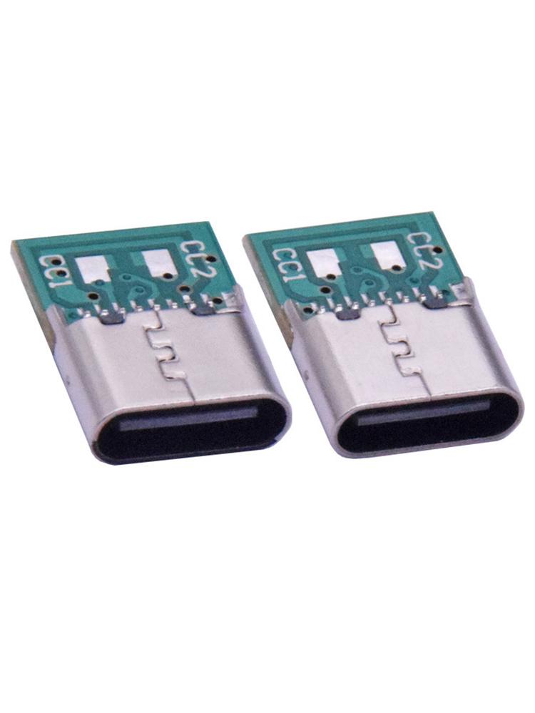 1Pc Type-C Jack Connector 16Pin Female Socket Receptacle USB-C Adapter To Solder 6 Solder Joints