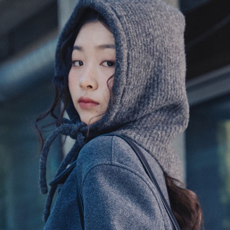 

SPNK [SPNK] Балаклава из верблюжьей шерсти _ Угольный Charcoal