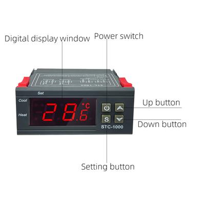 STC-1000 STC 1000 LED Digitaler Thermostat für Brutkasten Temperaturregler Thermoregulator Relais Heizung Kühlung 12V 24V 220V