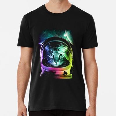 Astronauten Katze V.II T-Shirt S-5XL Bestes T-Shirt