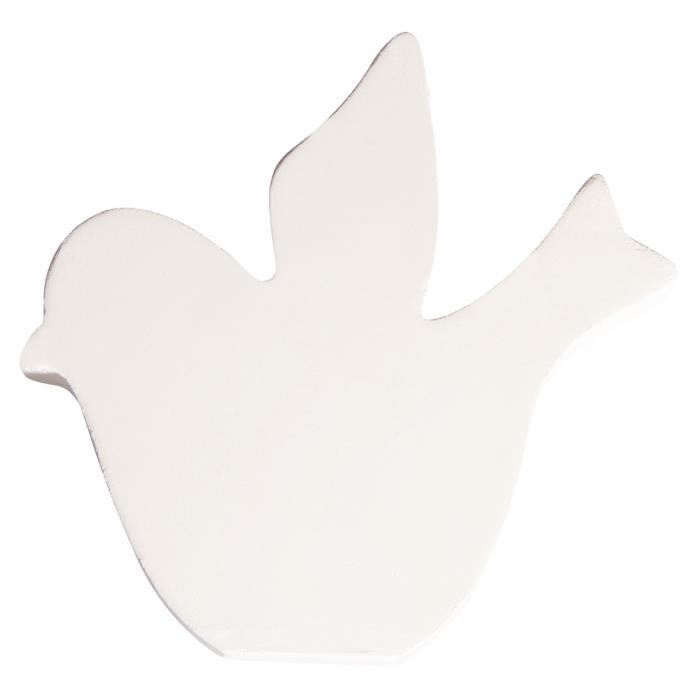 Forme décorative - Rayher - Oiseau - MDF Blanc - 11 cm - Intérieur - Design Contemporain