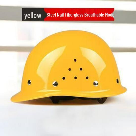 Capacete de Segurança Padrão para Eletricista e Construção - Respirável, Espessado para Proteção do Trabalhador.