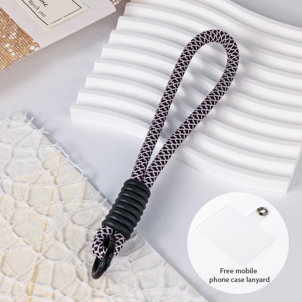 Multicolor Knot Mobile Phone Lanyard Creative Short Braided Lanyard Mobile Phone Case Key Ring Can Be Detachable To Preve