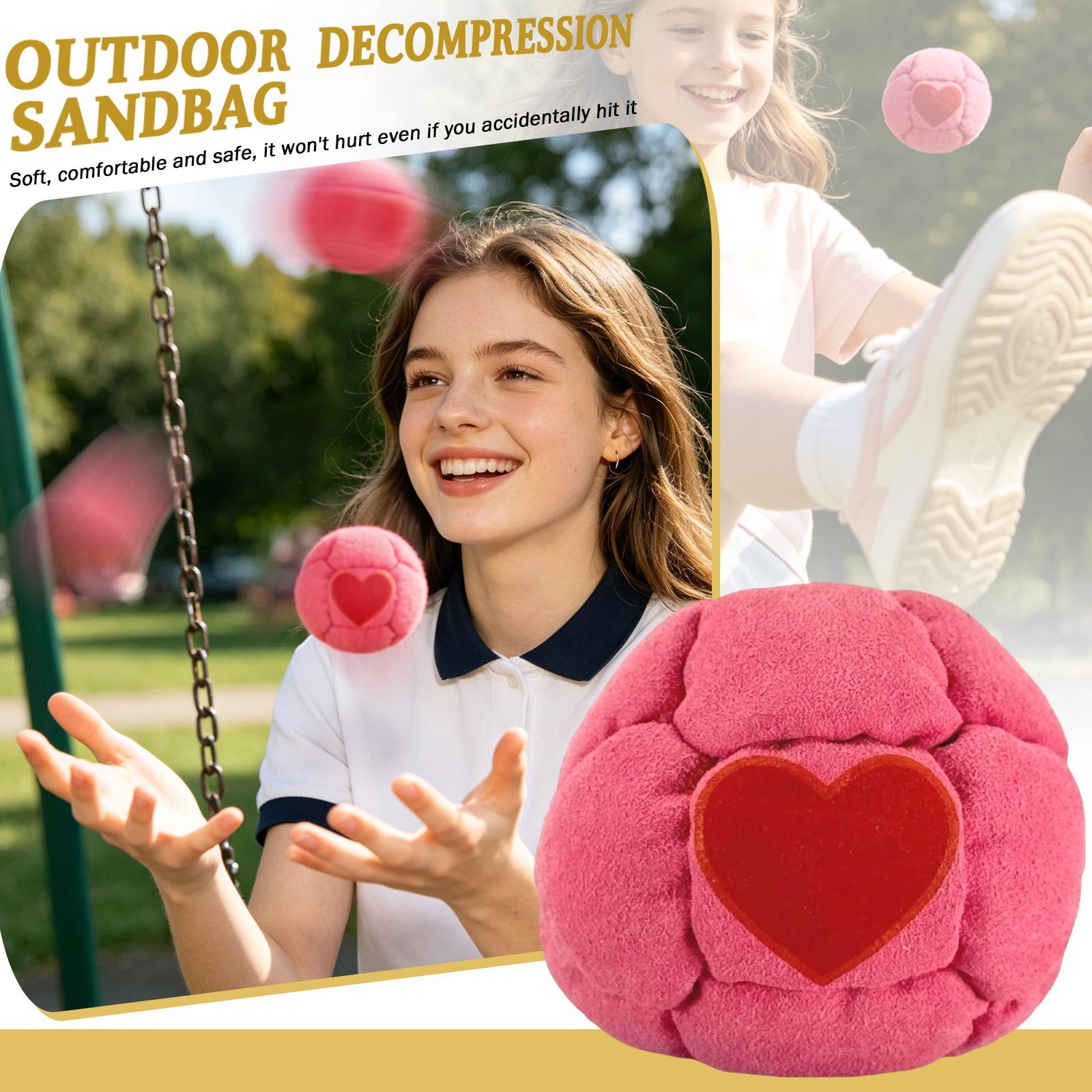 

Outdoor Durable Sandbag Toy 6cm Soft Fabric Construction Resistant to Wear and Tear Suitable for Tossing and Catching Activities one size білий