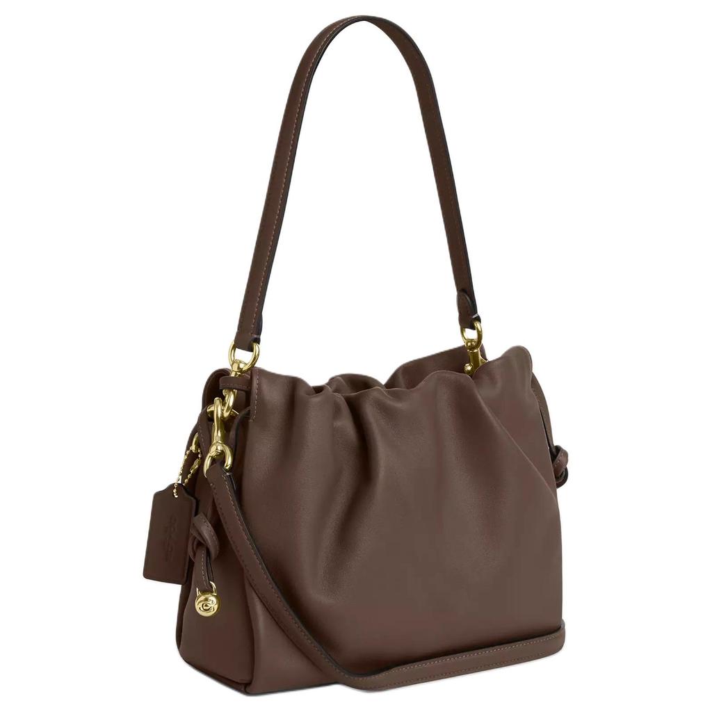 Coach Faye 22 Logo Design Leder Crossbody Umhängetasche Kleine Damen Taschen Braun CT763-IMV2R
