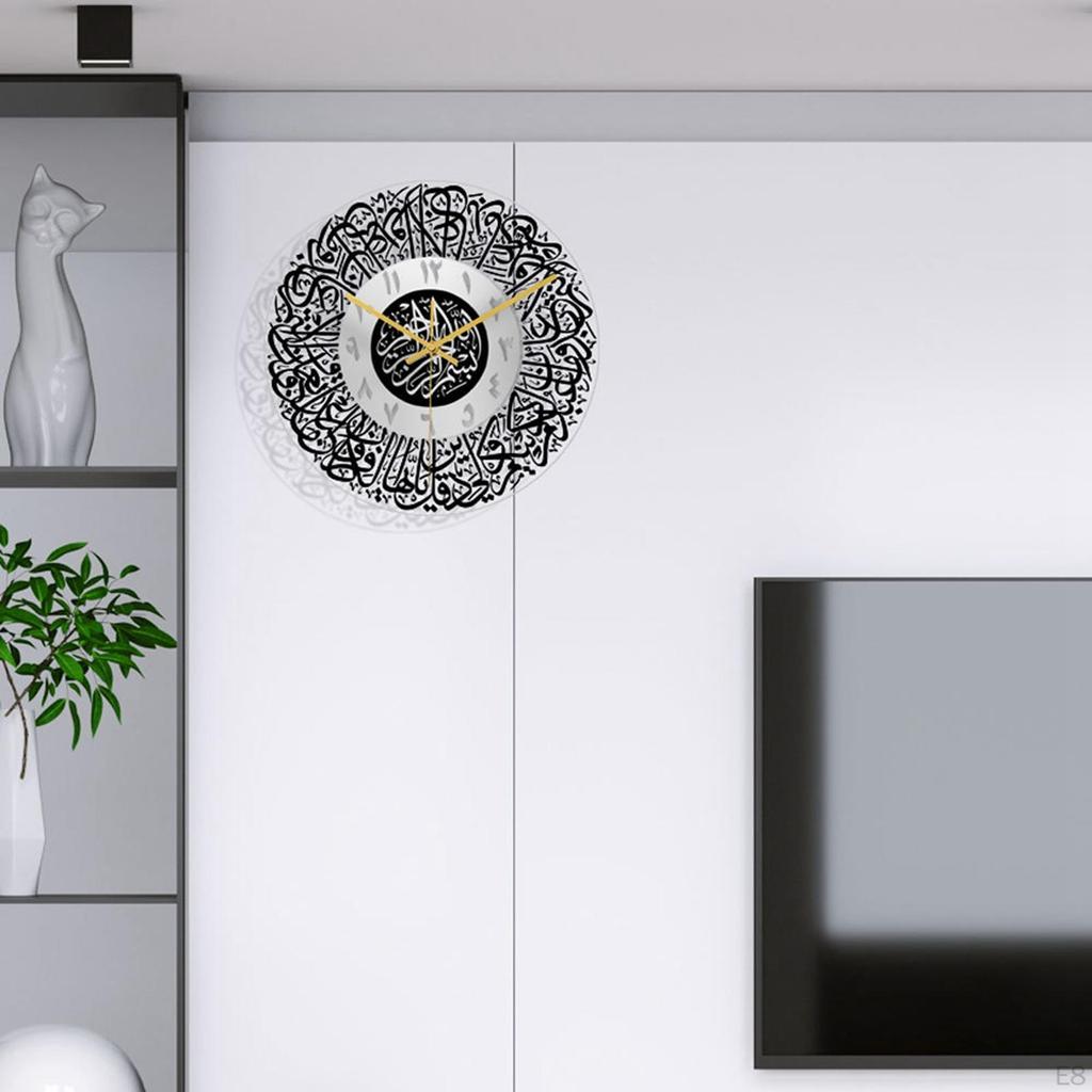 12 inch Acrylic Clock Battery Operated Art for Home