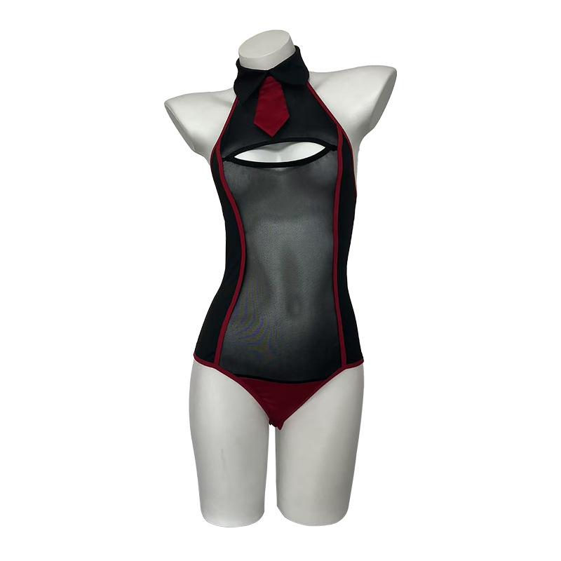 Passionate Temptation See-through Mesh Bodysuit Bunny Girl Quick Release Set