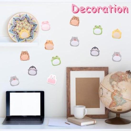 Sticky notes cute stationery information seals adhesive type 8 types 16 books 320 sheets animal shapes interesting strong adhesion note paper children