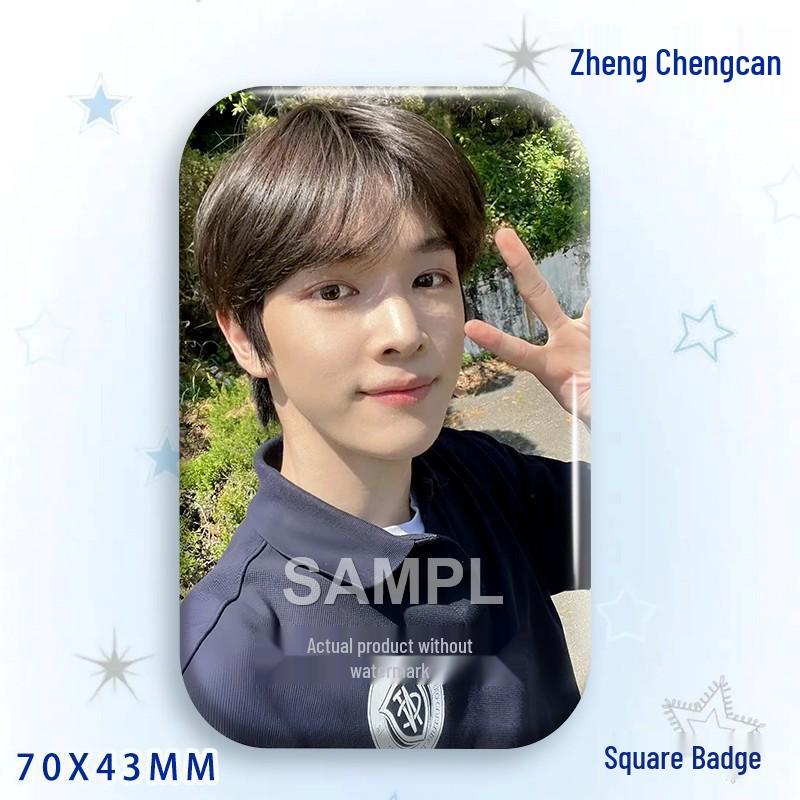 Zheng Chengcan Concert Star Badge & Laser Sticker Pin Brooch