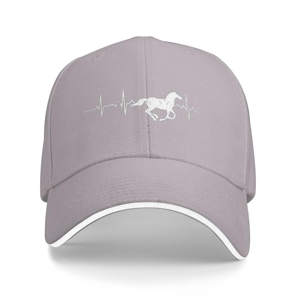 Horses Heartbeat Graphic Equine Baseball Caps Snapback Baseball Hats Breathable Casual Casquette Outdoor for Men And Women