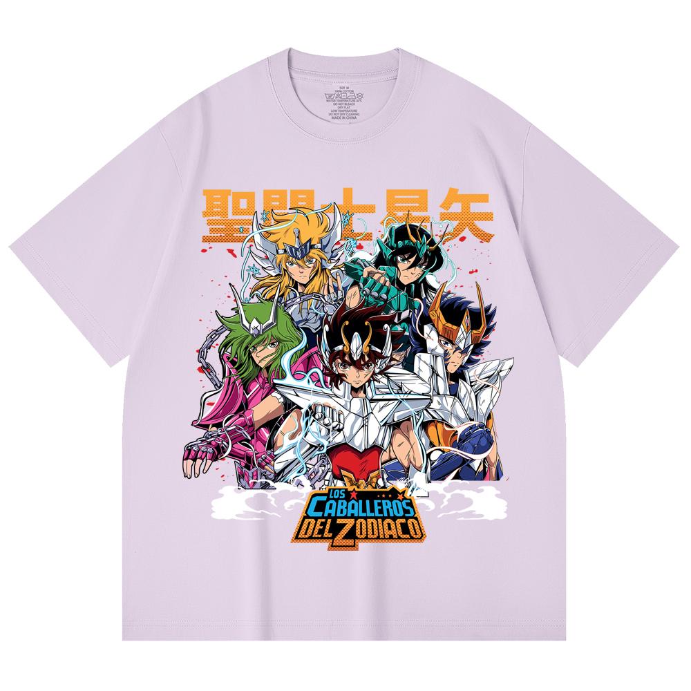 T-shirt Unisex in Cotone Pesante 230 g/m² 100% Cotone con Stampa Saint Seiya V1
