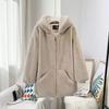 Women's imitation fur coat light imitation lazy rabbit hair fashion large size medium and long coat