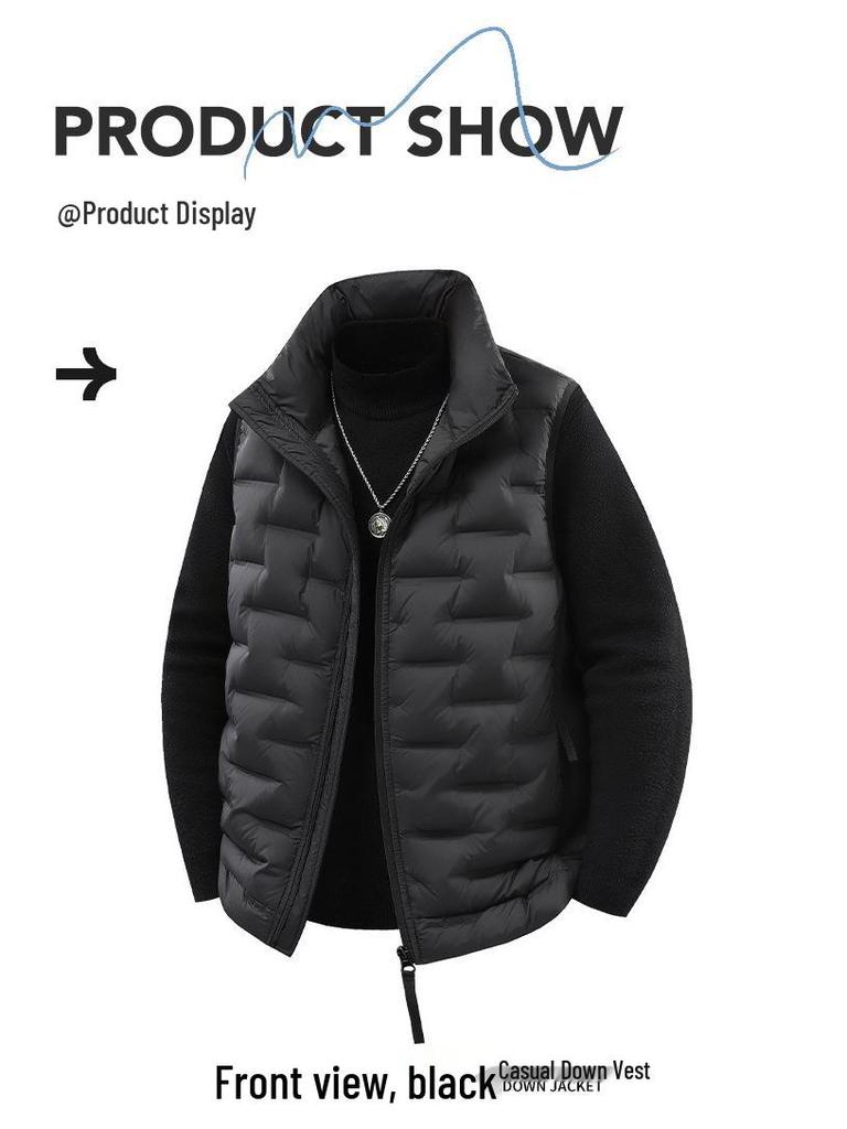 Men's & Women's Lightweight Stand-Collar Down Vest - Fashionable, Versatile, Casual Outerwear