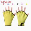 Swimming Hand Fins With Rubber Material For Training And Water Sports