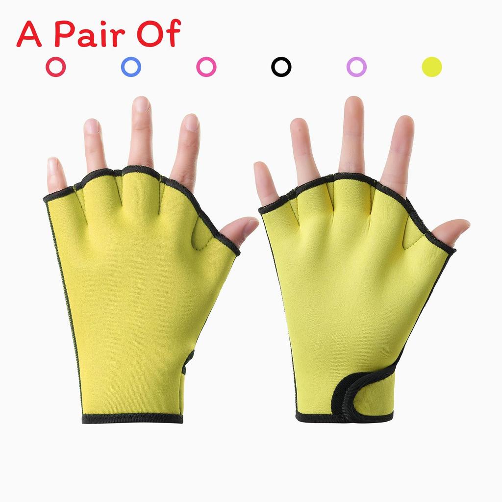 Swimming Hand Fins With Rubber Material For Training And Water Sports