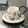 Light Luxury Ceramic Coffee Cup Set