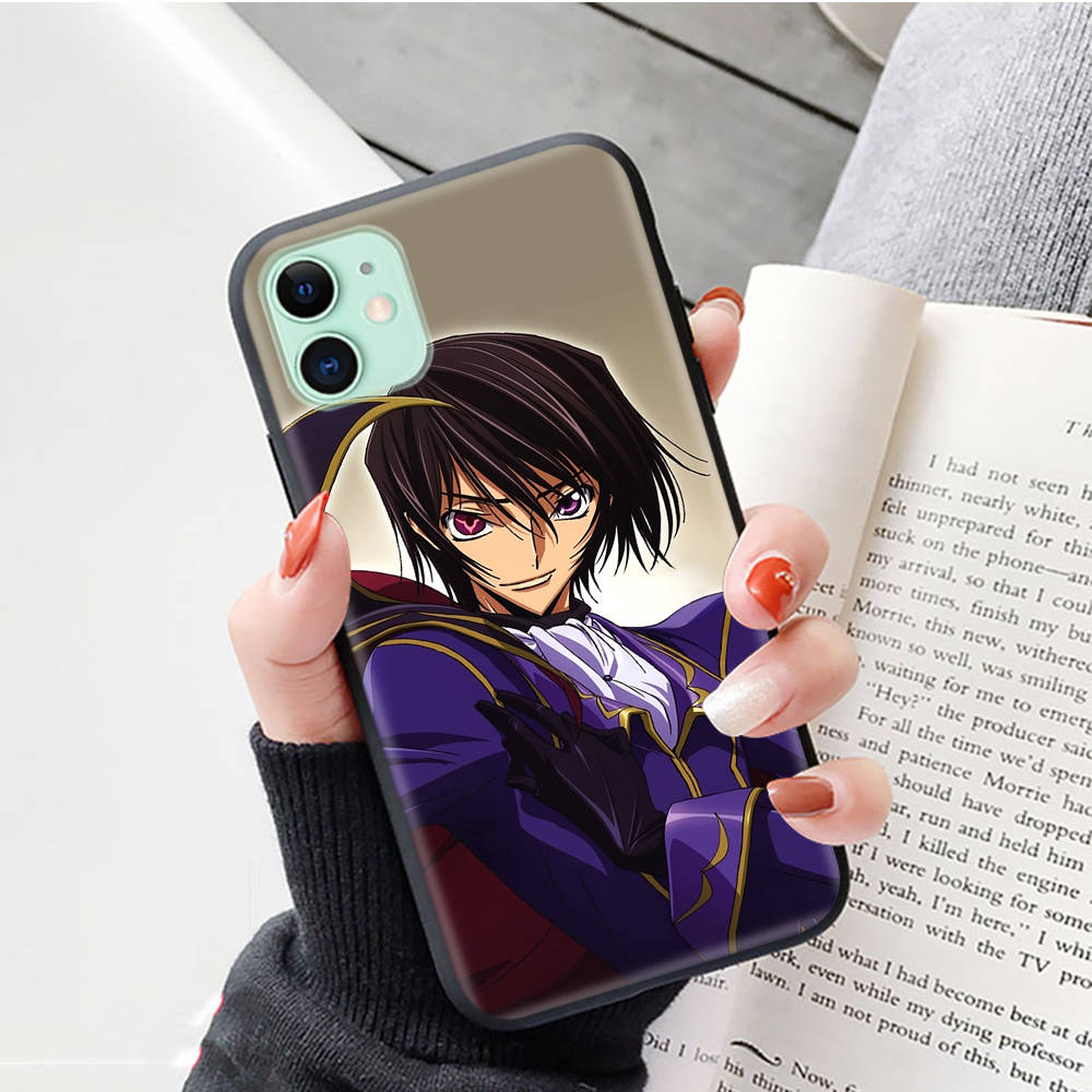 Black Case for Samsung Note 20 Lite S24 Ultra S23 A03 A05 A06 A11 A71 A15 A16 A13 A24 A25 A33 A52 A53 A50 M55 M35 Plus W-60 Code Geass
