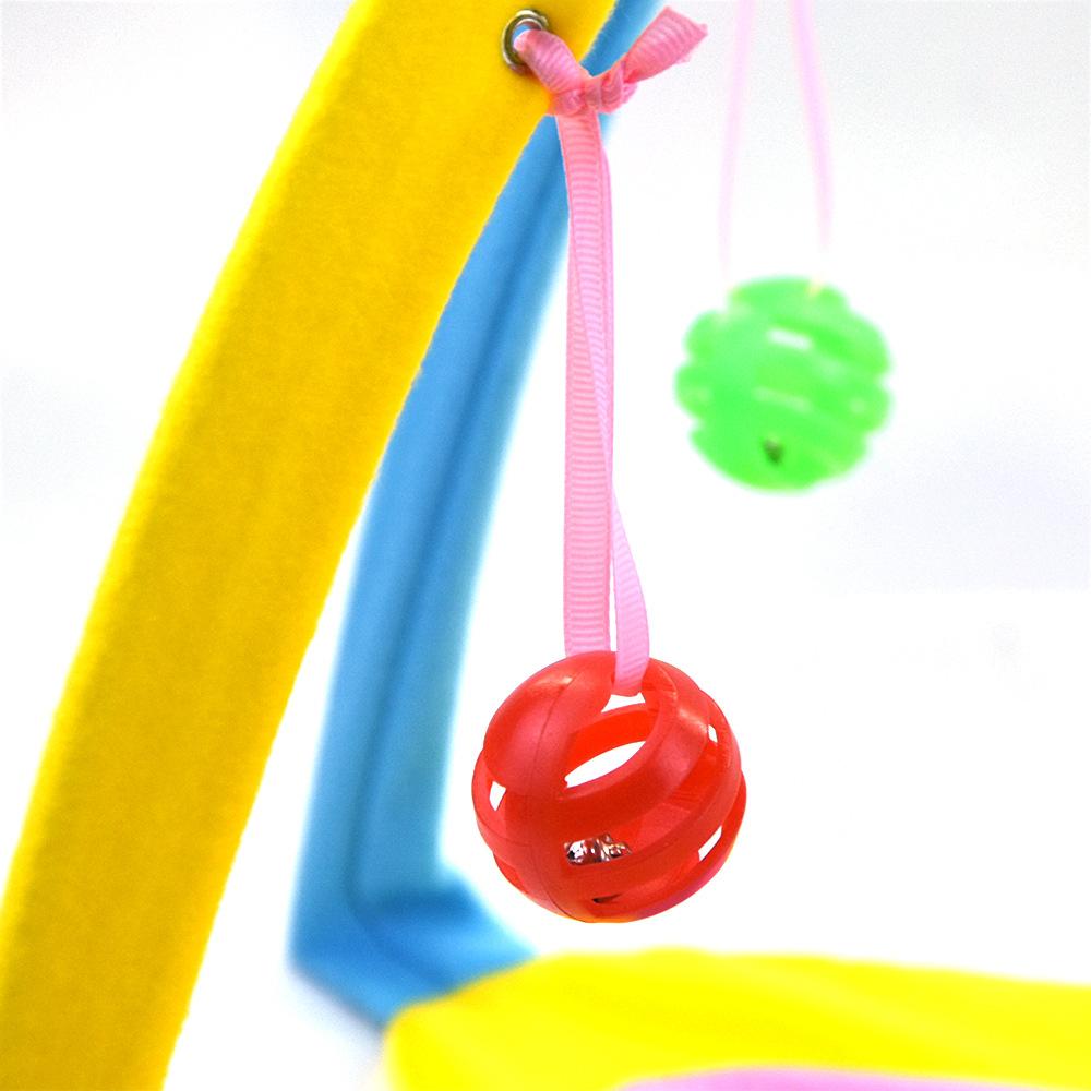 Katzen-Ärgernis-Zelt Glockenball Faltbares Katzenbett Spielzelt Niedliche Katze Haustierspielzeug Indoor-Katzenzelt mit Hängespielzeug Tragbar Atmungsaktiv