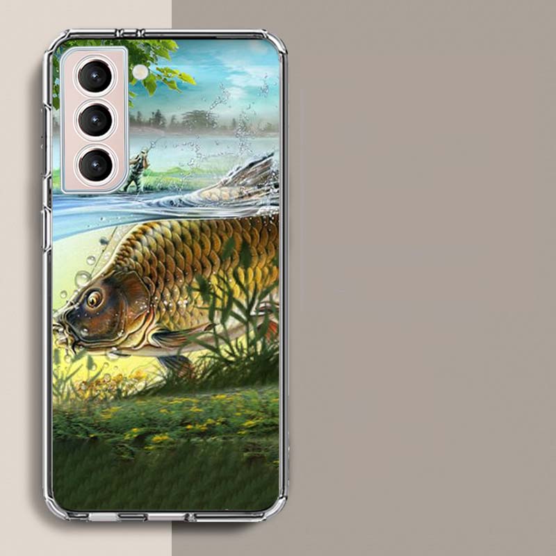 Carp Fishing Fish Phone Case For Galaxy A14 A24 A34 A54 Samsung A02S A12 A22 A32 A42 A52 A72 A13 A33 A53 5G A03 A03S A23 A73 A20