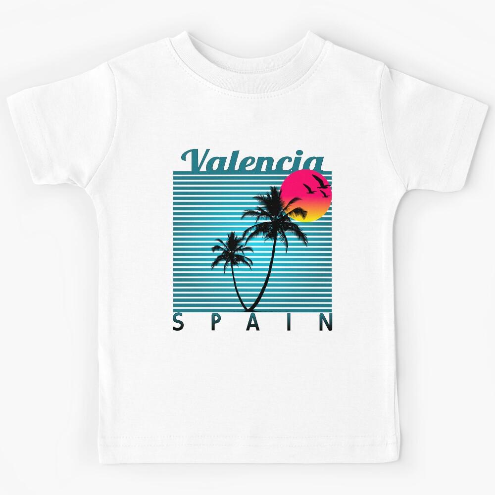 Valencia Spain Summer Beach Sun Vacations Souvenir tshirt Kids T-Shirt 150