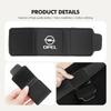 Car Seat Belt Square Limiter Suede Cushion Pad Fixed Clip For Opel Astra H G J Insignia Corsa Zafira Meriva Mokka
