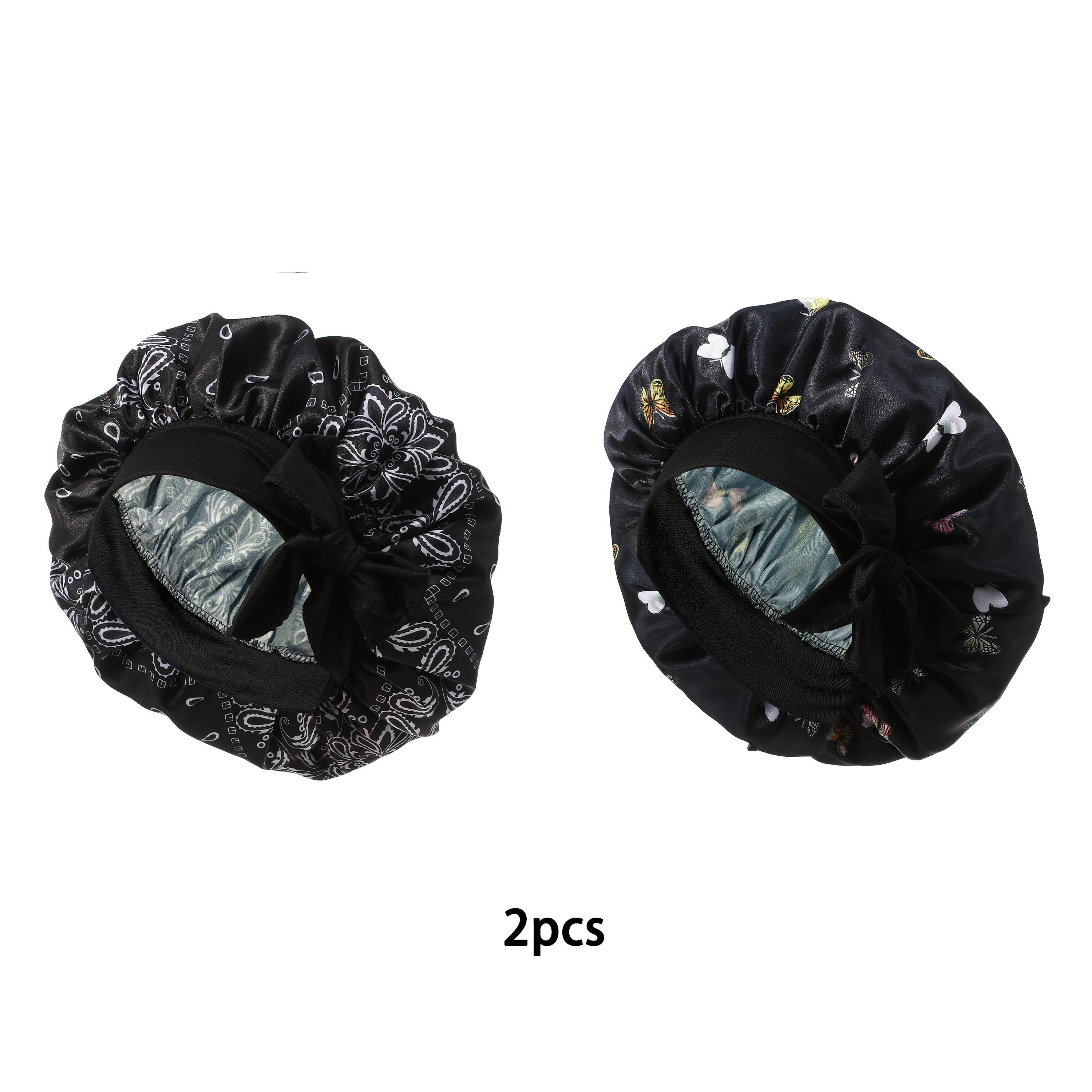 

2 шт. Большой галстук-бабочка, универсальный цвет волос, ночной колпак Дин, женская круглая шляпа, головной платок, шляпа