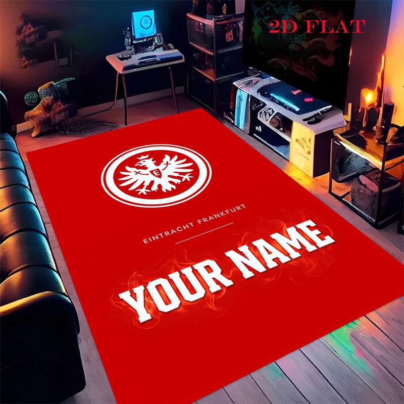 Custom Eintracht Frankfurt Carpet Rug for Living Room Bedroom Home Sofa Decoration,Kids play Nonslip Floor Mat