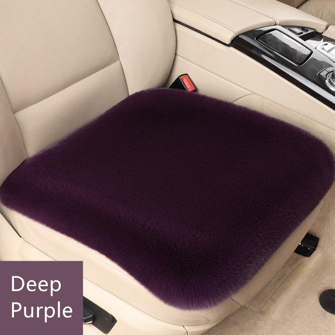 

Зимний теплый чехол на сиденье автомобиля, передняя и задняя подушка, плюшевый коврик, защитный коврик, аксессуары для подушек на стул 45cm темно-фиолетового