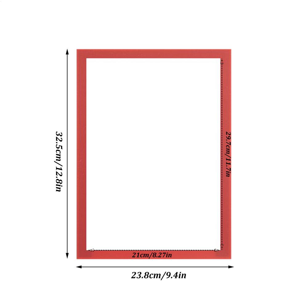 

A4 Magnetic Picture Frames Home Decor for Car Door Bedroom School Classroom Travel Vacation Graduation Wedding parties красный