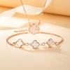 Four-leaf Clover Bracelet Girls Niche Design High-end Light Luxury Niche Exquisite Decoration Birthday Gift