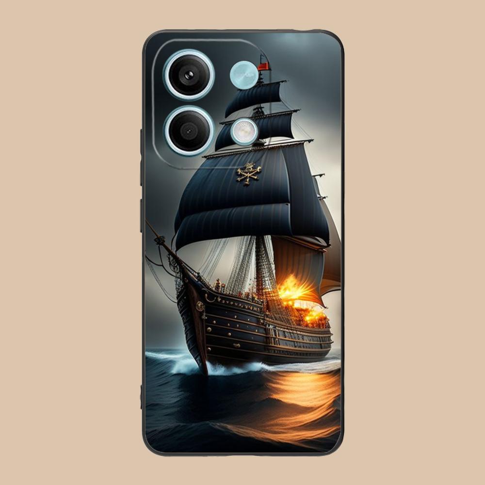 Pirate Corsair Mobile Phone Case for POCO M7 M6 M5 M4 M3 X7 X6 X5 X4 X3 Pro GT 5G Colorful Printing Cover Pretty Luxury Cover