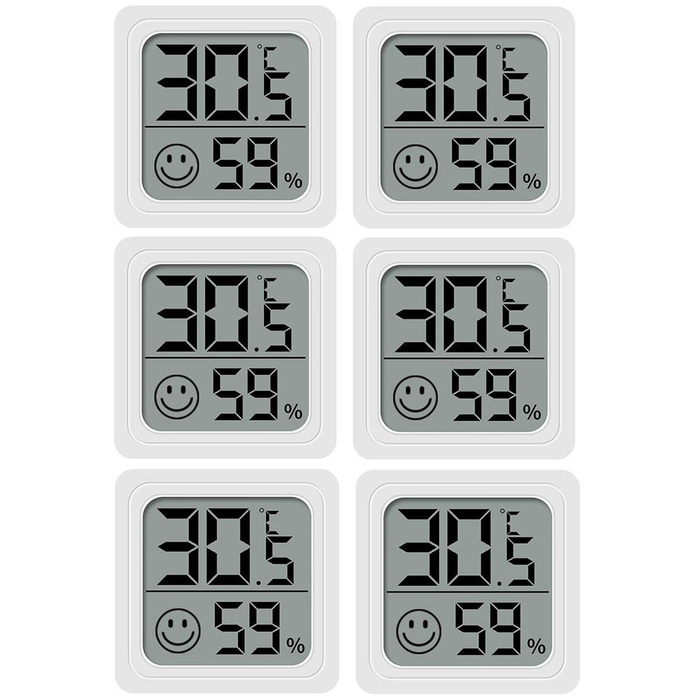 1/2/4/6 st digital termometer hygrometer inomhus mini temperatur LCD elektronisk monitor hygrometer utomhusrum baby