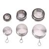 Stainless Steel Folding Cup Portable For Outdoor Travel Retractable Telescopic Collapsible Cups With Keychain