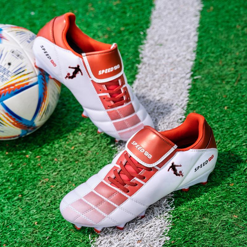 New Men Football Boots Grass Breathable Match Outdoor Sport Soccer Shoes Cleats Long Spikes Comfortable Training Boys Non Slip