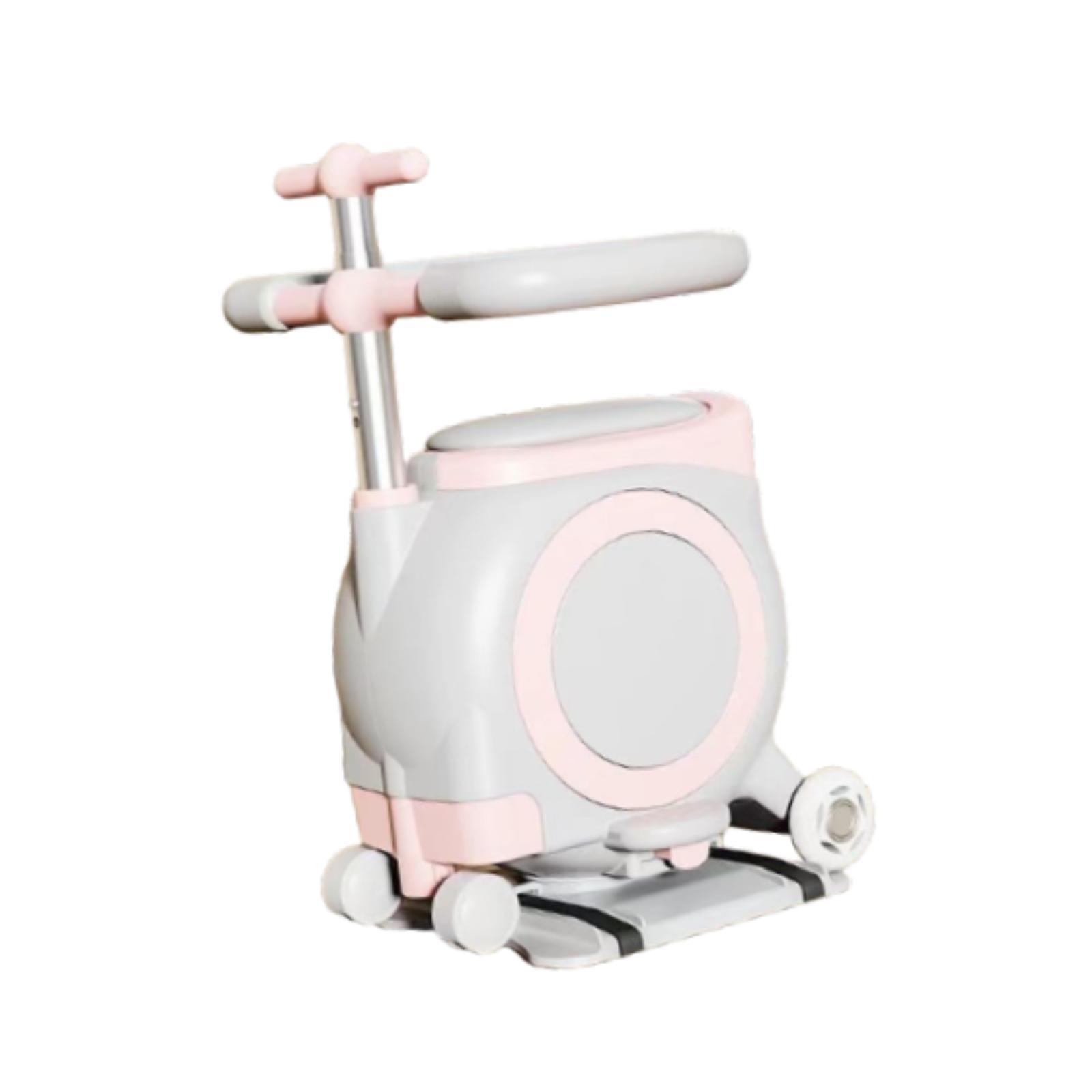 Детское сиденье для электровелосипеда Мягкое легкое детское сиденье для велосипеда Передний монтажный ящик для хранения для педального велосипеда Дети 2-6 лет розовый