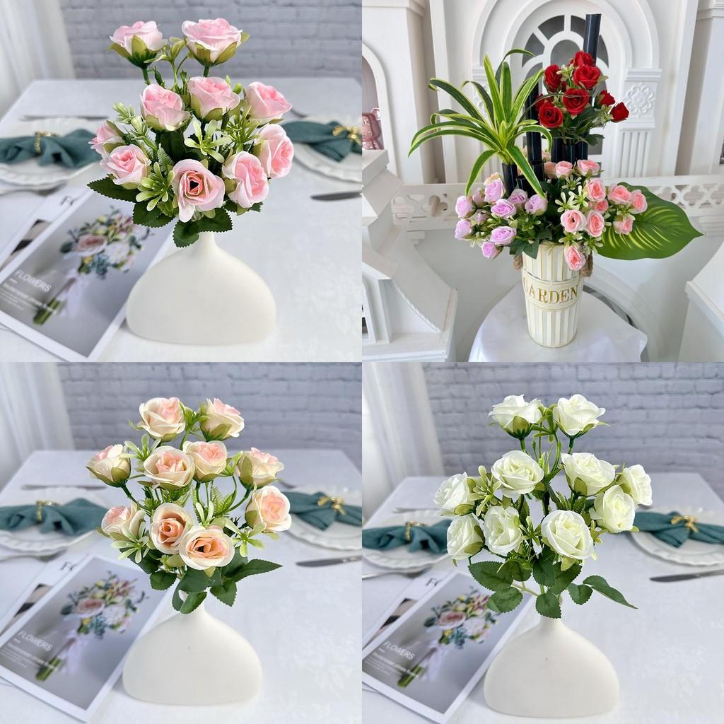 Faux Rose Flowers For Photography Props And Home Decoration With Easy Arrangement And Natural Look